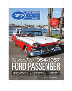 1954-57 Passenger - Larry's Thunderbird & Mustang Parts