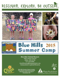 2015 Blue Hills Camp Brochure