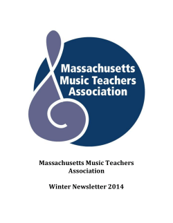 Honorable mention - The Massachusetts Music Teachers Association