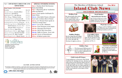 Island Club News - The Marshes of Skidaway Island