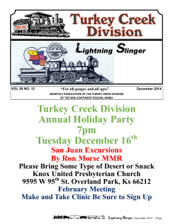December 2014 - Turkey Creek Division