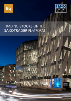 trading stocks on the saxotrader platform