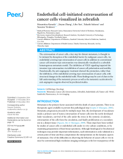 Endothelial cell-initiated extravasation of cancer cells