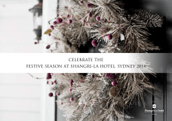 Celebrate the Festive season at shangri