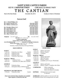 THE CANTIAN - E-churchbulletins.com