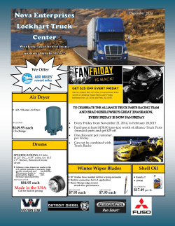 Parts flyer - Lockhart Truck Center