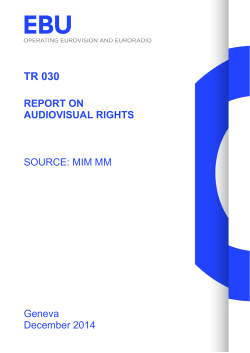 tr 030 report on audiovisual rights