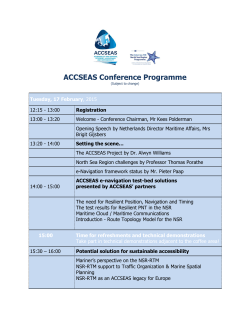ACCSEAS Conference Programme