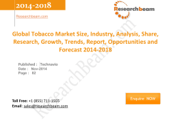 Global Tobacco Market Size, Industry, Analysis