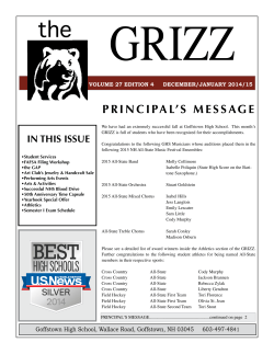 grizz december 2014 - Goffstown School District