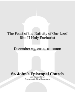 Bulletin Christmas Day 10am - St John's Episcopal Church