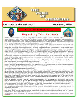 December 2014 - Our Lady of the Visitation Parish