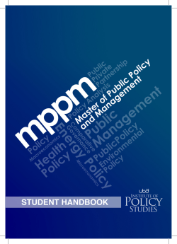 MPPM Student Handbook - Universiti Brunei Darussalam