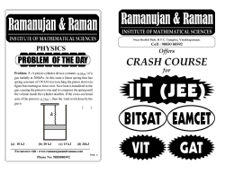 key - Ramanujan & Raman