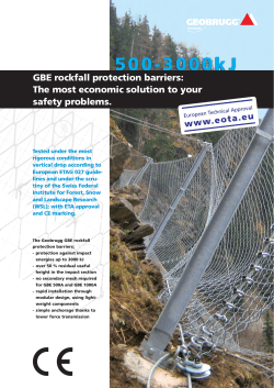 500-3000kJ GBE rockfall protection barriers