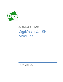 XBee/XBee-PRO DigiMesh 2.4 User Manual