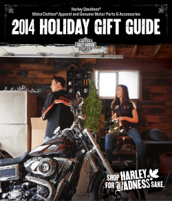 2014 HOLIDAY GIFT GUIDE - Harley