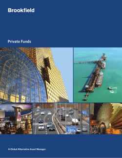 Private Funds Brochure - Brookfield Asset Management