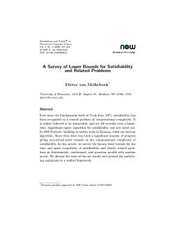 A Survey of Lower Bounds for Satisfiability and