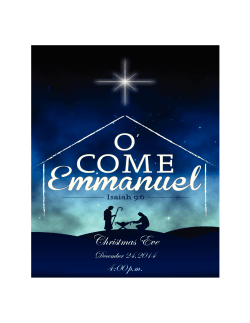 12-24-14 Christmas Eve 4 pm - Our Savior's Evangelical Lutheran