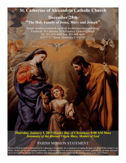 December 28th 2014 - St. Catherine of Alexandria Temecula