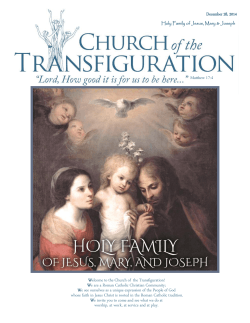 This Week's Bulletin - Church of the Transfiguration