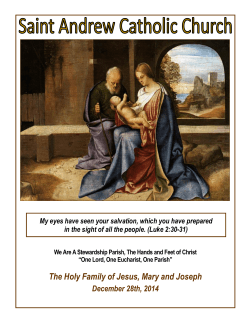 The Holy Family of Jesus, Mary and Joseph