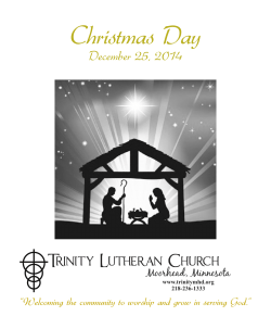 Christmas Day - Trinity Lutheran Church