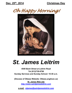 to see our Christmas Bulletin (Service December 25, 2014 10:30 a.m.)