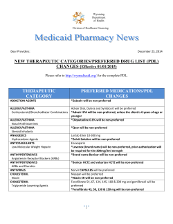 Medicaid Newsletter - Wyoming Department of Health (Home)