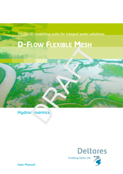 D-Flow Flexible Mesh User Manual