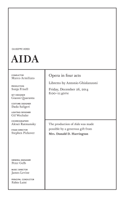 Aida - Metropolitan Opera