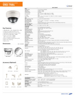 Samsung SND-7084 IP Dome cameras product datasheet