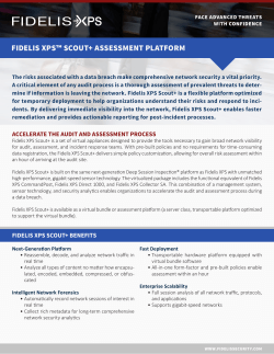 fidelis xps™ scout+ assessment platform