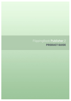 Product Guide - FlippingBook Cloud