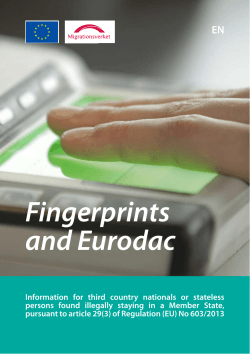 Fingerprints and Eurodac