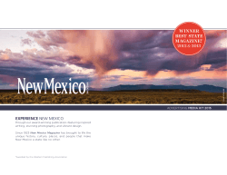2015 New Mexico Magazine Media Kit.