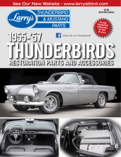 1955-'57 - Larry's Thunderbird & Mustang Parts