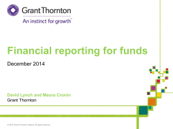 Financial reporting for funds