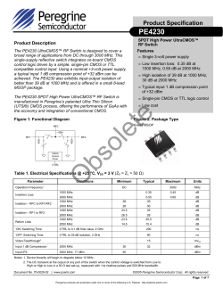 PE4230 DataSheet - Peregrine Semiconductor