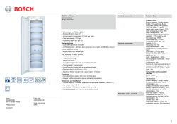 Bosch GIN38A55GB Built-in upright freezer Predeccessor