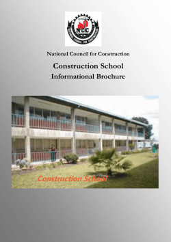 Construction School - National Council for Construction