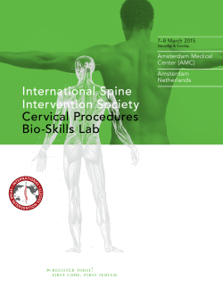 Brochure - International Spine Intervention Society
