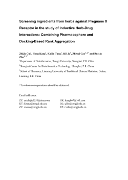 Screening ingredients from herbs against Pregnane X Receptor in