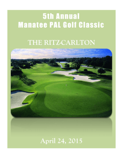 2015 Golf Classic Brochure