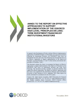 annex to the report on effective approaches to support