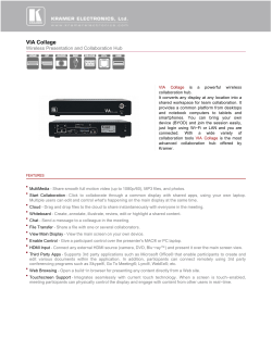PDF Datasheet - Kramer Electronics