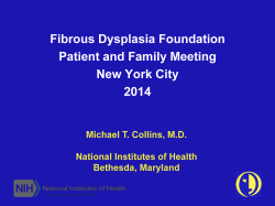 Ages - Fibrous Dysplasia Foundation