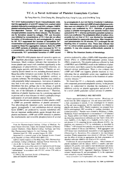 YC-1, a Novel Activator of Platelet Guanylate Cyclase