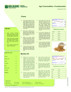 Agri Commodities & Fundamental Report - Dec 29